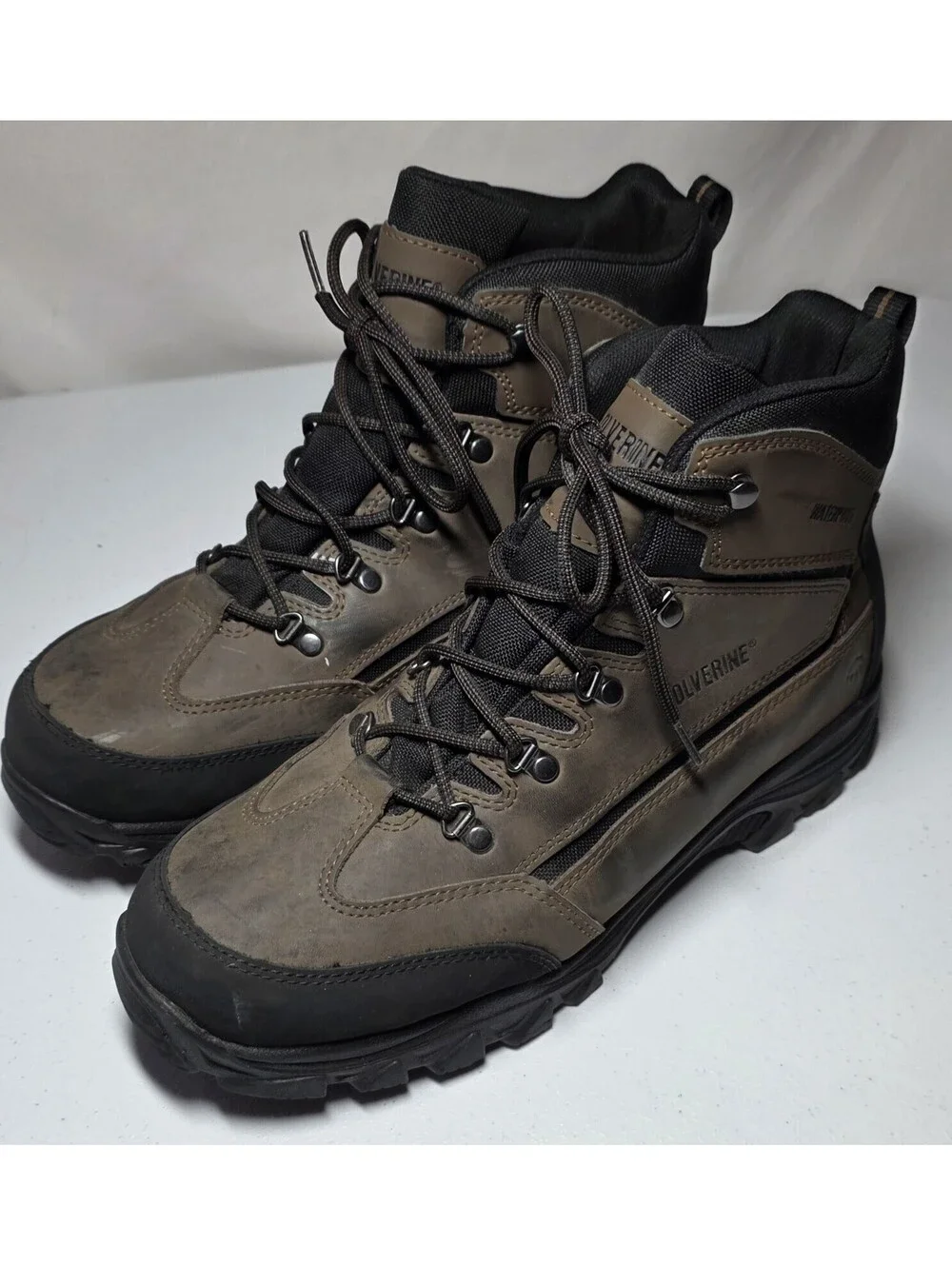 Wolverine Spencer Brown Leather Hiking Boots Mens Size 13 W05103 Work Outdoor